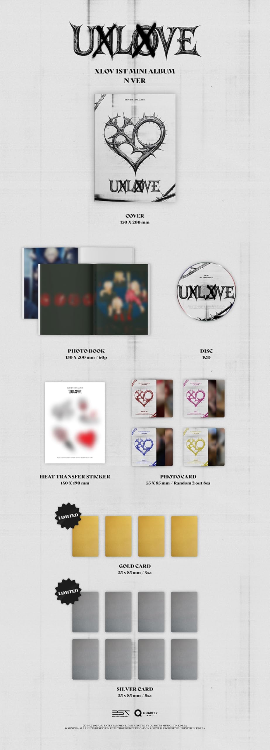 XLOV UXLXVE [versión estándar] 1er mini álbum (N Ver.) : Amazon.es